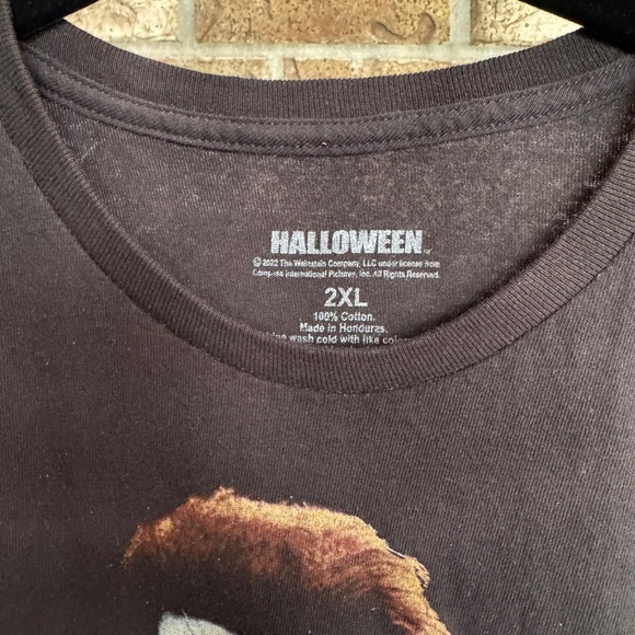 Halloween Michael Myers Graphic Tee Tshirt Mens XXL Black Short Sleeve Crew Neck - Picture 3 of 5